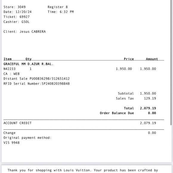 NEW Louis Vuitton GRACEFUL - Picture 8 of 8